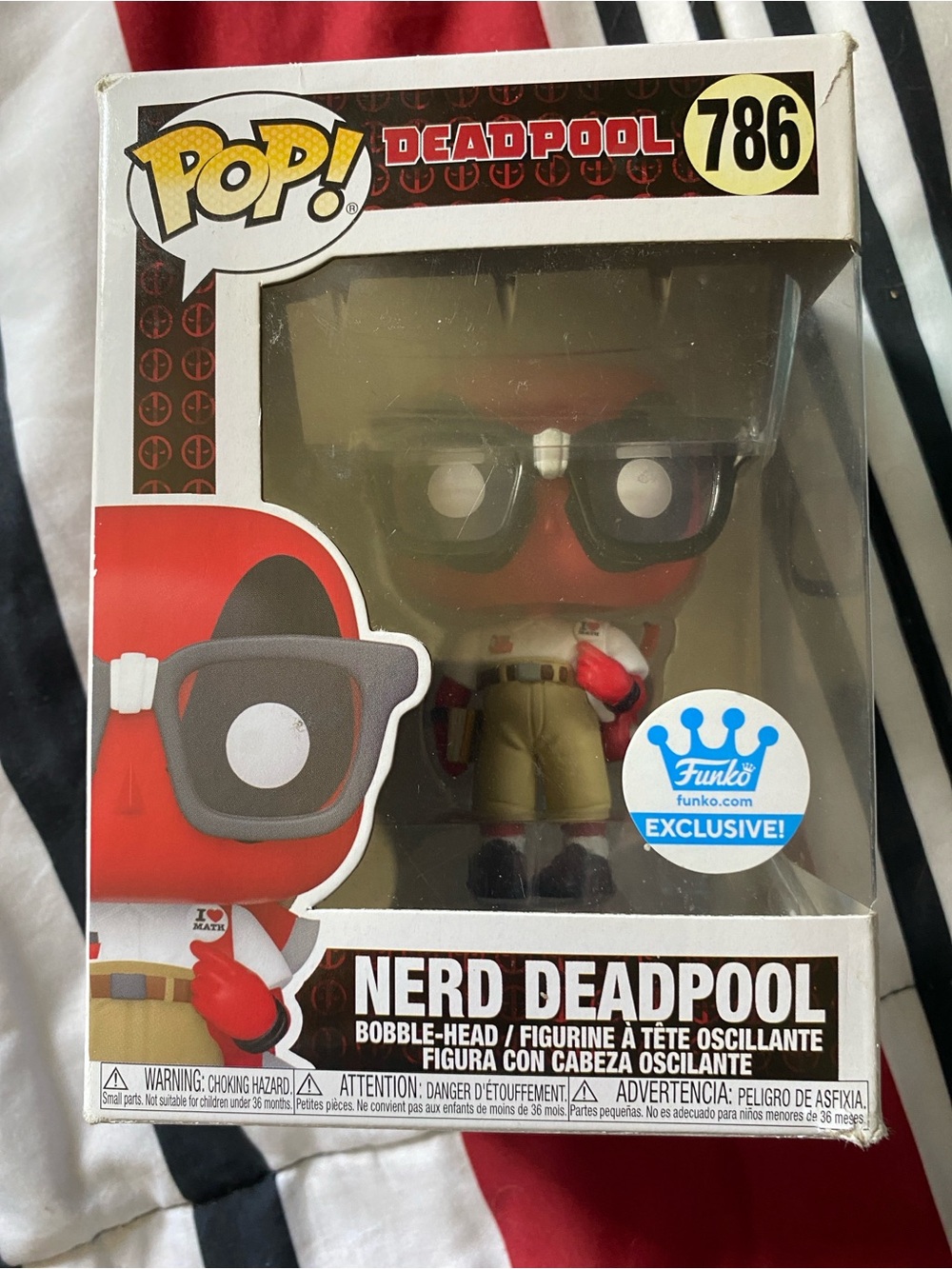 Funko Deadpool Nerd Pop! Vinyl Figure - Red, Black, Tan